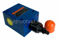 DBDS10G1X/100 - Предохранительный клапан прямого управления Ду10, давление регулировки до 100 бар, тип монтажа - резьбовой, элемент регулировки S = винт