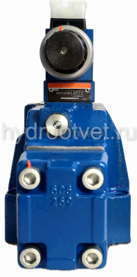 4WRZ25W6-220-7X/6EG24N9ETK4/D3V - Пропорциональный распределитель Ду25 без усилителя, номинальный расход 220 л/мин, схема W6, каналы управления ET - X и Y - внутренние