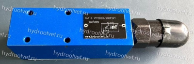 DA6VA2B5X/350FSM - Разгрузочный предохранительный клапан Ду6 с давлением настройки до 350 бар, подключение насоса в канал А